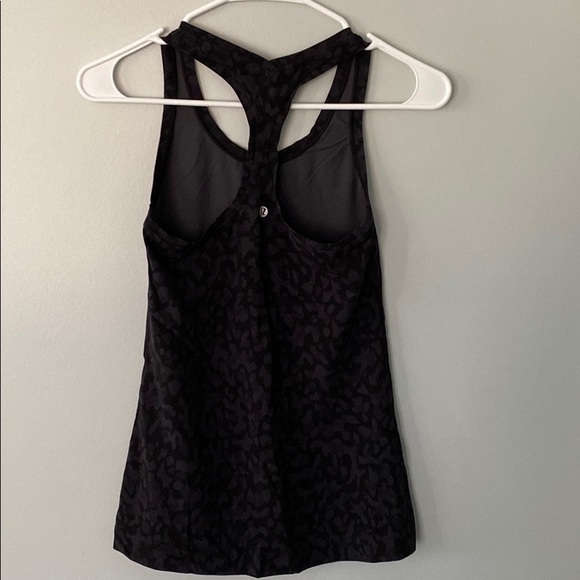 Lululemon Black and Grey Leopard Print Tank top - Picture 4 of 6